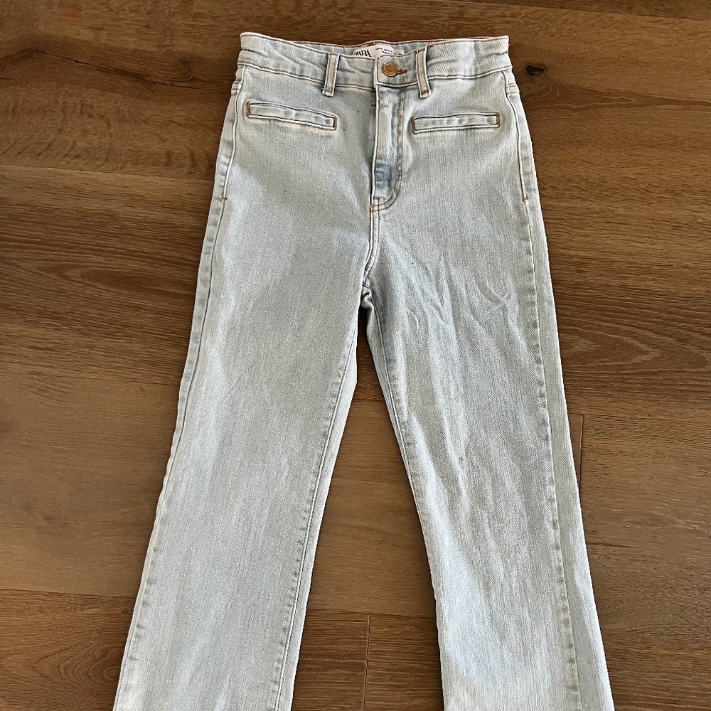 Zara High Rise Skinny Jeans with front pockets | Size 2